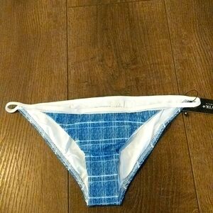 TAVIK Antic Full Bikini Bottoms Off the Grid Pacific Blue Medium NEW NWT